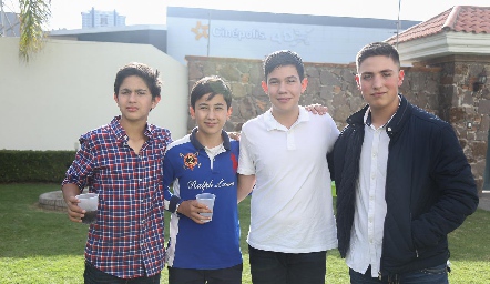  Rodrigo Córdova, Emilio Ramírez, Eduardo Chávez y José María González.