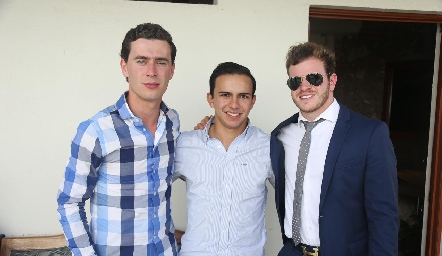  Iñaki Mendizábal, Jaime Villalobos y Keko Mendizábal.