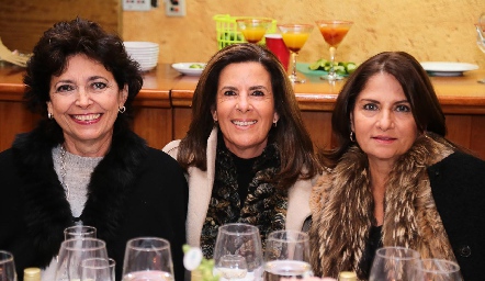  Marusa de Palau, Martha Elena Muñiz y Mónica Guillén.