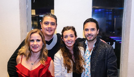  David Cortés, Michelle Baeza, Regina Romo y Carlos Labastida.