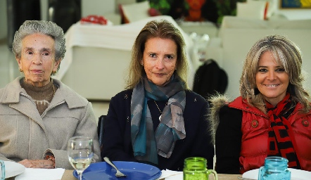  María Díaz Infante, Magdalena Argüelles y Araceli Manzo.