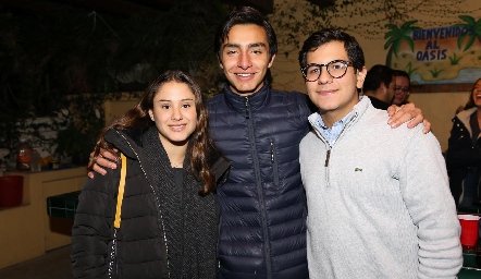  Alexia Revuelta, Pablo Rodríguez y Rodrigo Villasana.
