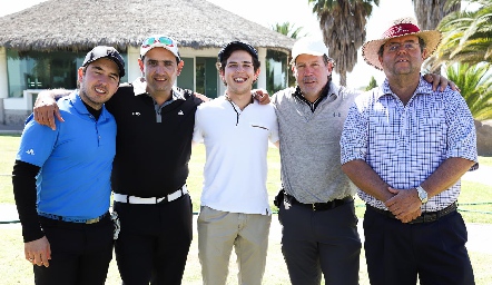  Federico Mendizábal, Esteban Puente, Diego Mendizábal, Oscar Mendizábal y Alfonso Puente.