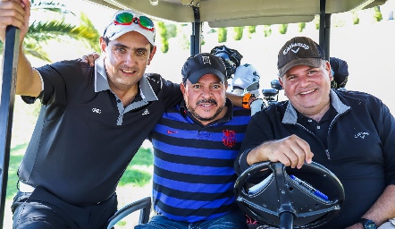  Esteban Puente, David Córdova y Elías Navarro.