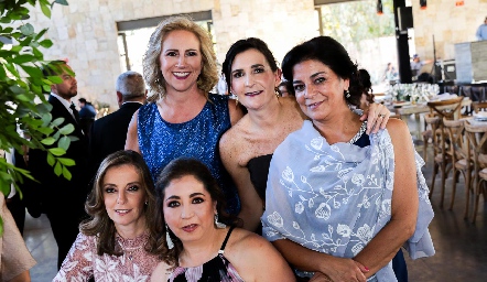  Maru Bárcena, Marcela Valle, Claudia Silos, Charo Valladares y Sofía Carrillo.