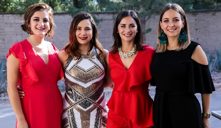  Paulina Dibildox, Andrea Balderas, Valeria y Andrea Dibildox.