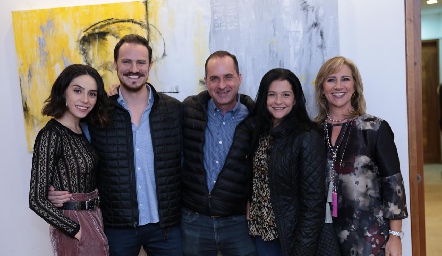  Adri de la Maza, Pato Valle, Claudio Bárcena, Ana Tere Santacruz y Maru Bárcena.