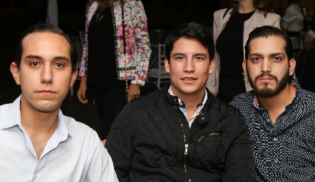  Pepe Silva, Mauricio López y Roger Pérez.