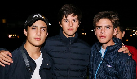  Juan Carlos de la Rosa, Andrés González y Diego Díaz.