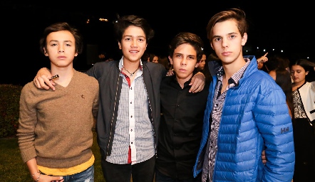  Mariano Niño, Marcelo Mier, Santiago Compean y Bernardo Pérez.