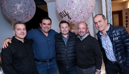  David Del Bosque, Miguel Compean, Patricio Odriozola, Marcelo Meade y Miguel Ortiz.