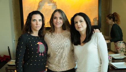 . Marisol de la Maza, Jimena Ibarra y Greta Ortiz.