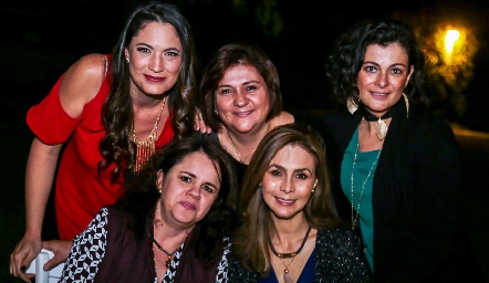  Brenda Gómez, Adriana Guevara, Elsa Lozano, Alma Goldaracena y Olga Alessi.