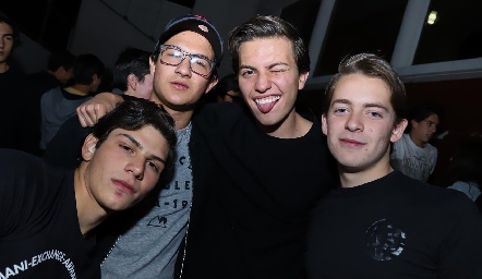  Ro Rubio, Jorge Aguilar, Humberto Morones y Diego Bedolla.