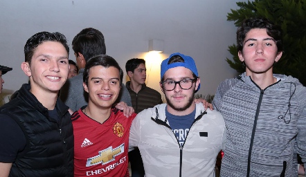  Salvador Rangel, Jorge Castillo, Ramón Suárez y Andrés Correa.