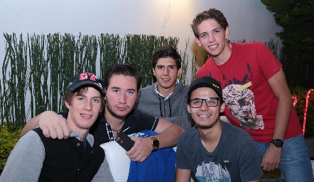  Rodrigo Schiauvón, Ricardo Armería, Francisco Araiza, José Luis Zapata y Mario González.