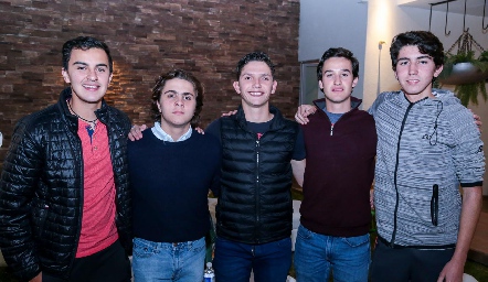  Francisco Valadez, Manuel García, Salvador Rangel, Andrés Hinojosa y Andrés Correa.