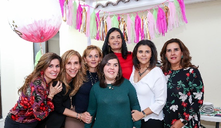  Gaby Goldaracena, Gaby Cantú, Lorena Robles, Mónica Quintanilla, Rocío Espinosa, Paty Valadés y Graciela Torres.