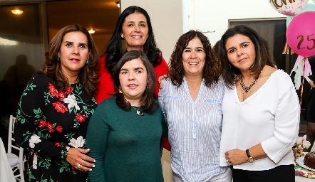  Graciela Torres, Rocío Espinosa, Mónica Quintanilla, Sandra Galván y Paty Valadés.