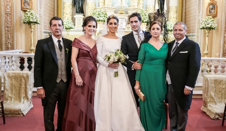  Alfonso Labarthe, Gladys Rangel, Mariana Labarthe, Rafael Herrera, Isabel Sánchez y Rafael Herrera.