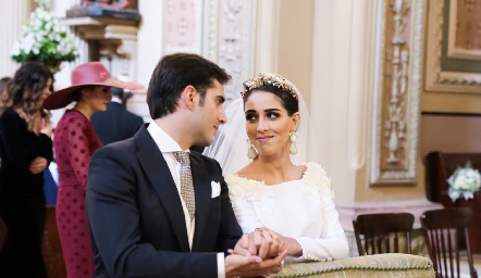  Rafael Herrera y Mariana Labarthe ya son esposos.