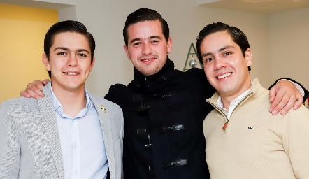  Mauricio Lomelí, Chefe Andrés y José Miguel Maza.
