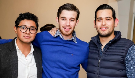  Oscar Gómez, Mauricio Maza y Sergio Ramírez.