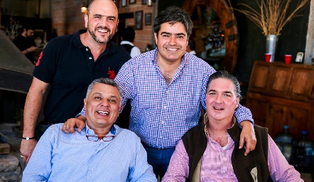  Edgar Eichelmann, Paco Leos, Ariel Álvarez y Andrés Bárcena.