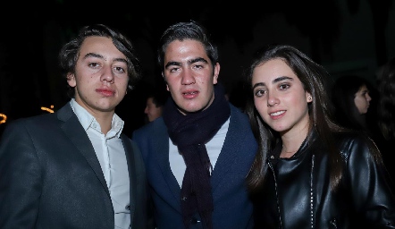  Rodrigo Padilla, Chente Azcona y Camila Castro.