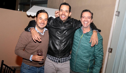  Alejandro Stevens, Armando Gutiérrez y Marcelo Galán.
