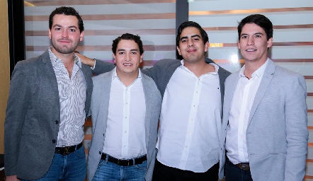  Carlos González, Alberto Villanueva, José Pablo Domínguez y Mauricio López.