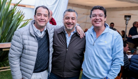  Eduardo González, Alejandro Villasana y Toño Gutiérrez.