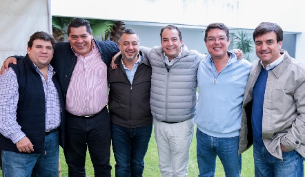  Héctor Montejano, José Federico de la Torre, Alejandro Villasana, Eduardo González, Toño Gutiérrez y Víctor Lomelí.