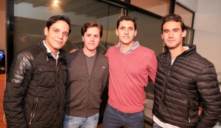  Iván Tello, Íñigo García, Santiago Madrid y Marcelo Gutiérrez.