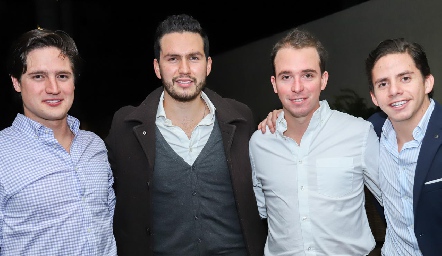  Rubén Rangel, Fernando Navarro, Germán de Luna y Pato Rueda.