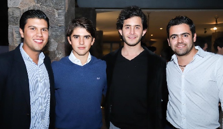  Juan Manuel Piñero, Juan Pablo Leiva, Julián y Juan Pablo Abud.