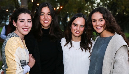  Pamela Herrera, Camila Aviña, Mariana Yáñez y María Meade.