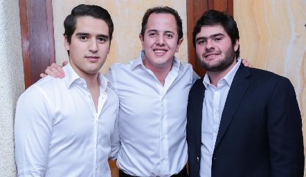  Alejandro Hinojosa, Santiago Aguillón y Jorge Esper.