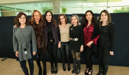  Laura Acosta, Alma Durón, Elsa Tamez, Ale Ávila, Karla Saucedo, Martha Carrillo y Zaida Ramírez.