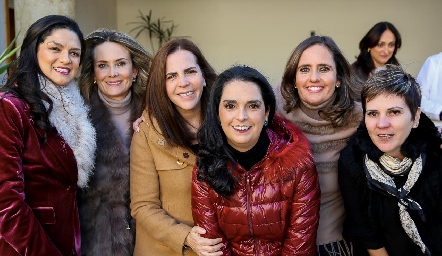  Daniela Gutiérrez, Karina Vita, Claudia Martínez, Maricel Gutiérrez, Marcela Payán y Claudia Hinojosa.