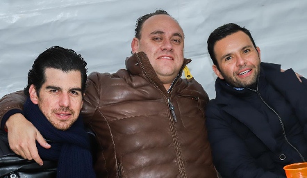  Alejandro Valladares, Francisco Torres y Pepe Tanus.