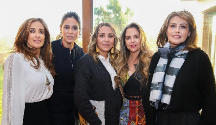  Mónica Gaviño, Maribel Lozano, Roxana Serna, Gaby Serment e Inés Castañón.