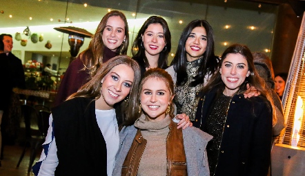  Ana Lucía Esparza, Montse Del Valle, Isa Maza, Andrea Vilet, María José López e Inés García.