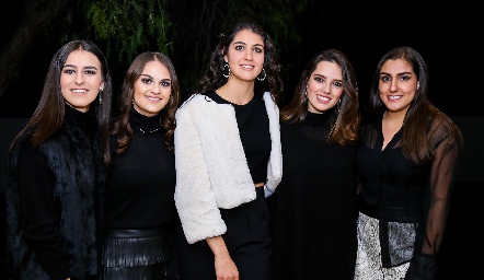  Marlú Estrada, Ana Karen Navarro, Regina Mendizábal, Montse Piñero y Vera Castillo.