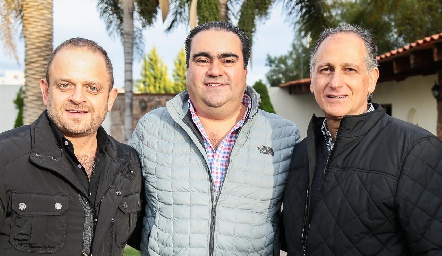  Saad Sarquis, Juan José Leos y Víctor Medlich.