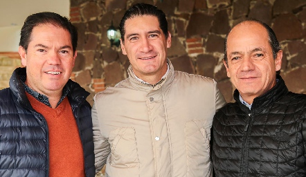  Jorge Acebo, Amadeo Calzada y Elías Abud.