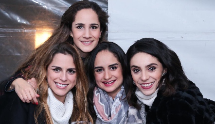  Paulina Aguirre, Dani Mina, Claudia Villasana y Adri de la Maza.