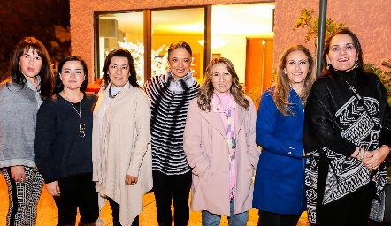  Guille Martín, Verónica Villarreal, Mónica González, Viviana Padrón, Mónica Álvarez, Lucía Álvarez y Grace Espinoza.