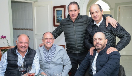  Javier López, Jesús Andere, Ricardo Abud, Elías Abud y Jeppo Mahbub.
