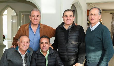  Fernando Abud, Antonio Musa, Víctor Medlich, Guillermo Medlich y Hugo Moreno.